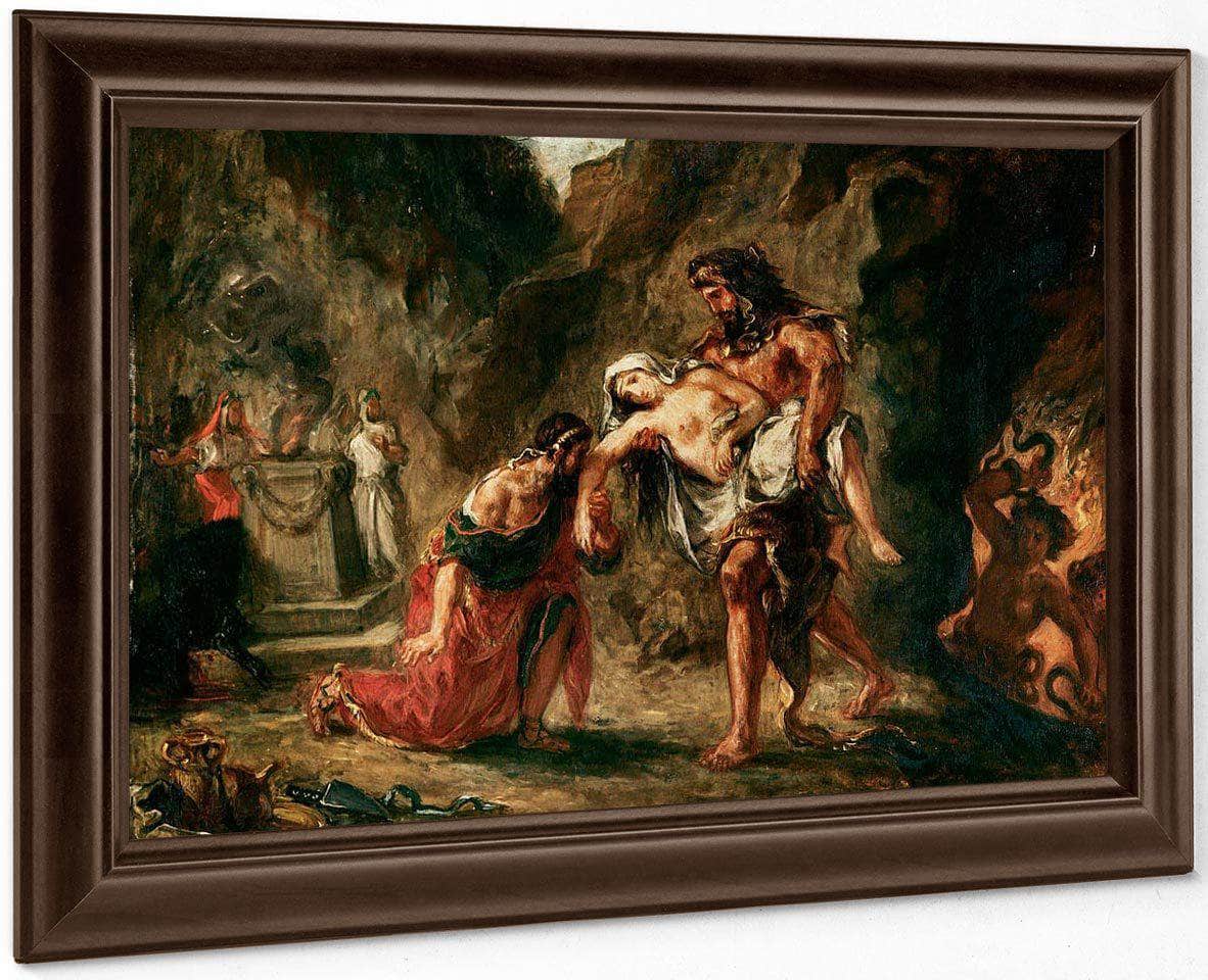 Hercules And Alcestis By Eugene Delacroix Fine Art Print