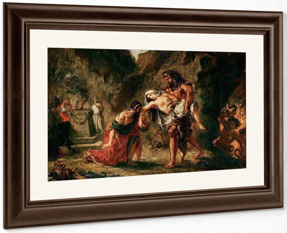 Hercules And Alcestis By Eugene Delacroix Fine Art Print