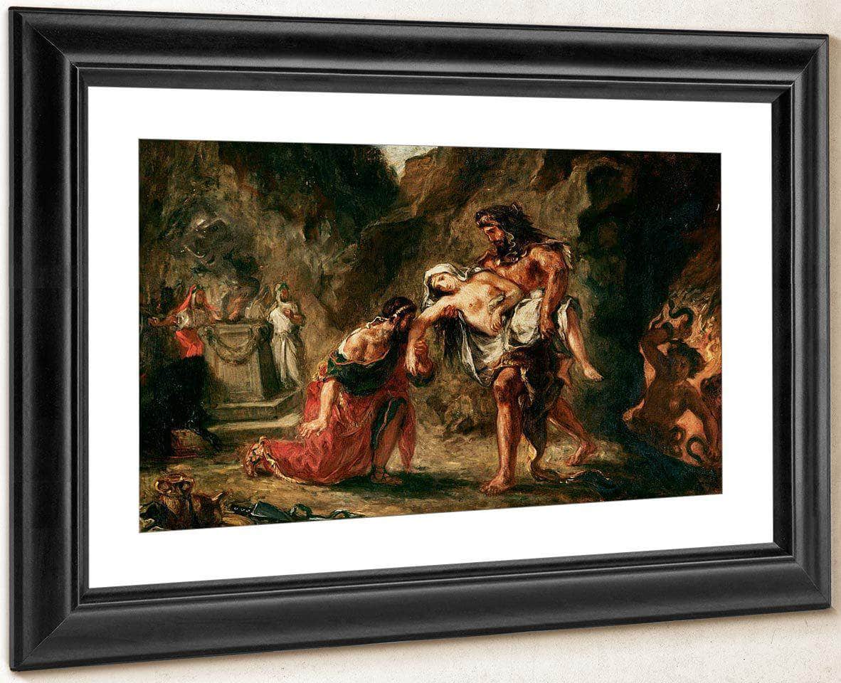 Hercules And Alcestis By Eugene Delacroix Fine Art Print