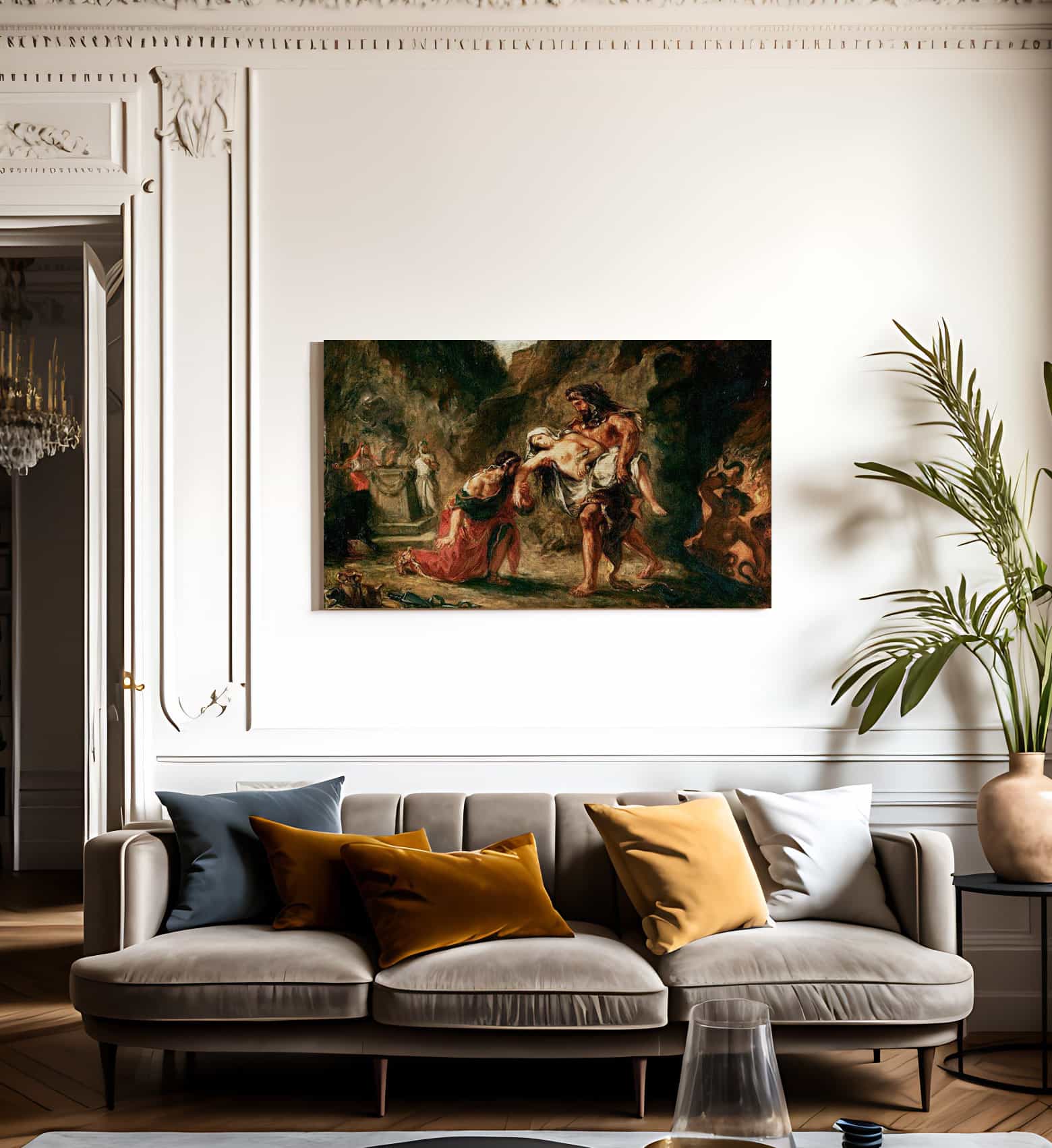 Hercules And Alcestis By Eugene Delacroix Fine Art Print