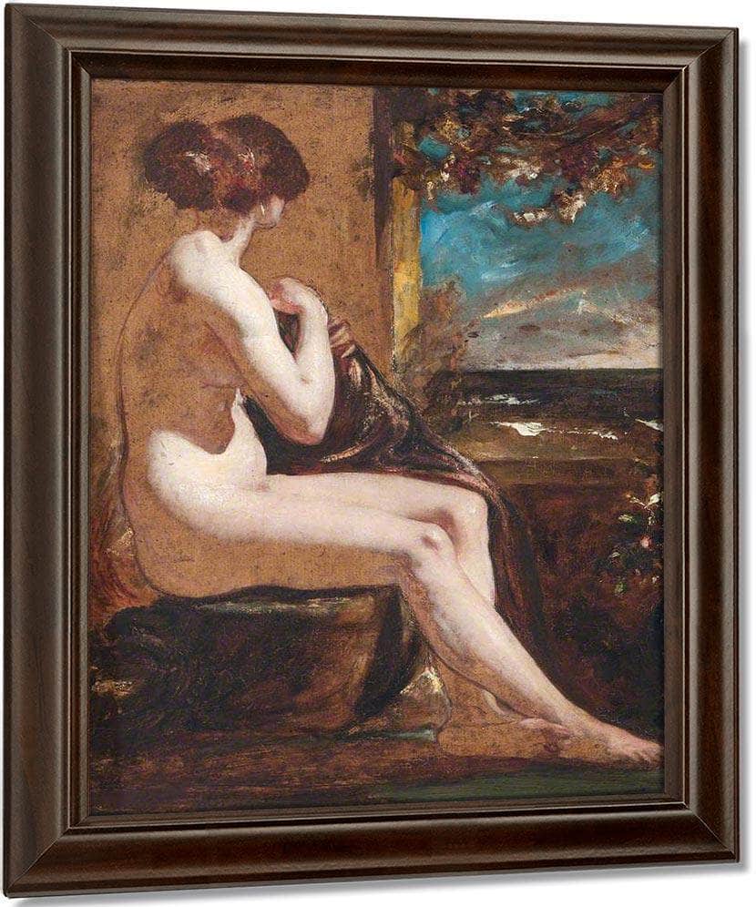 Hero Waiting For Leander By William Etty Fine Art Print