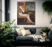 Hero Waiting For Leander By William Etty Fine Art Print