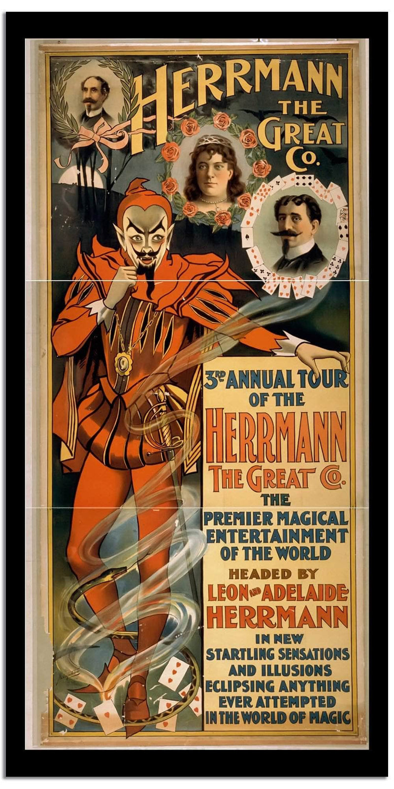 Herrmann The Great  Vintage Movie Poster Fine Art Print