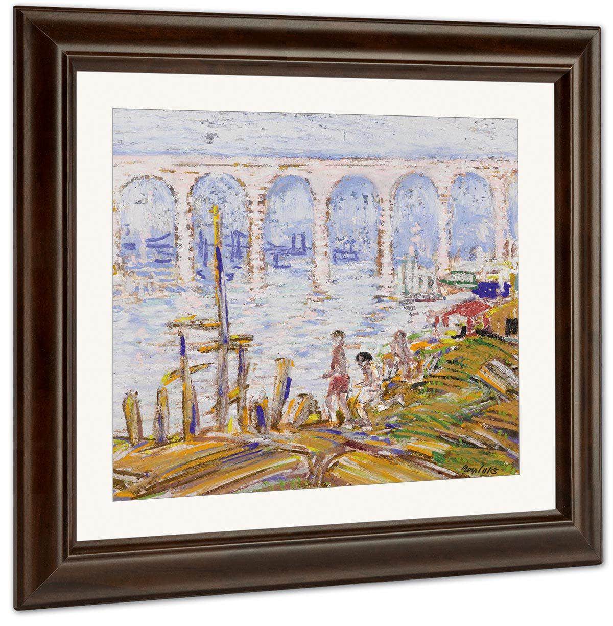 High Bridge Harlem River Circa 1915 By Everett Shinn Fine Art Print