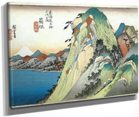 High Rocks By A Lake By Hiroshige Fine Art Print