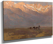 High Sierras (Rider With Pack Horses Beneath Mount Whitney), 1942 By Edgar Payne Fine Art Print