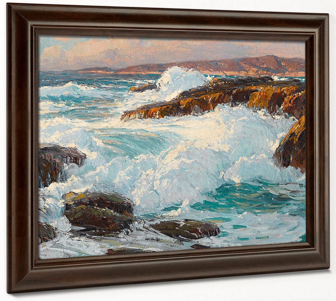 High Surf Along The Laguna Coast By Edgar Payne Fine Art Print