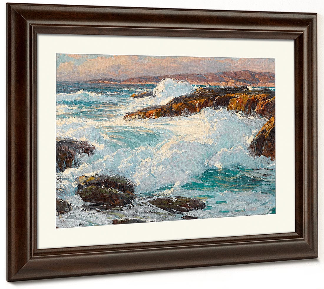 High Surf Along The Laguna Coast By Edgar Payne Fine Art Print