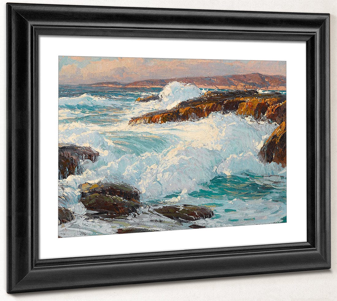 High Surf Along The Laguna Coast By Edgar Payne Fine Art Print