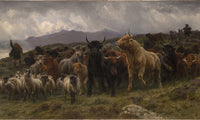Highland Raid By Rosa Bonheur Fine Art Print