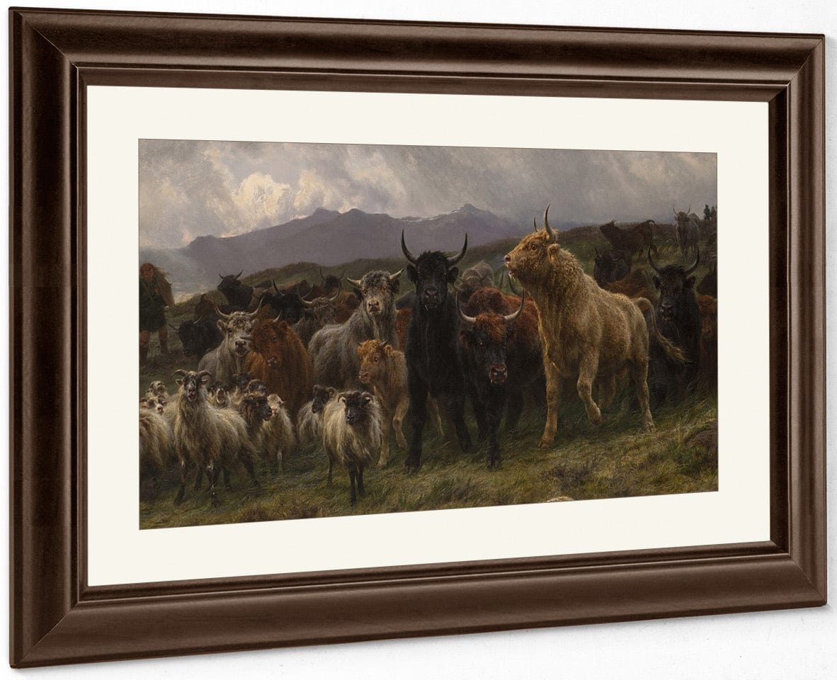 Highland Raid By Rosa Bonheur Fine Art Print