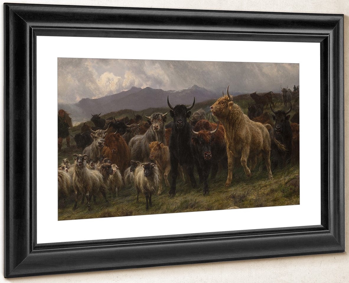 Highland Raid By Rosa Bonheur Fine Art Print