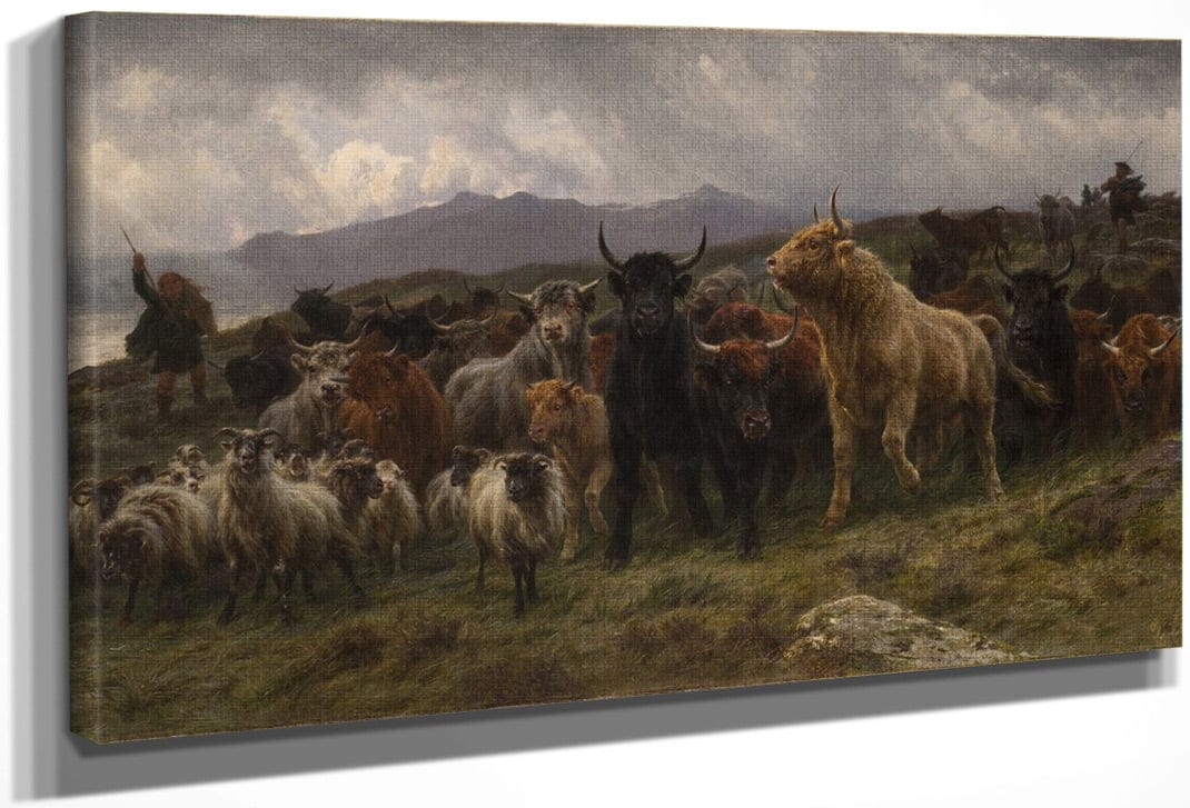 Highland Raid By Rosa Bonheur Fine Art Print