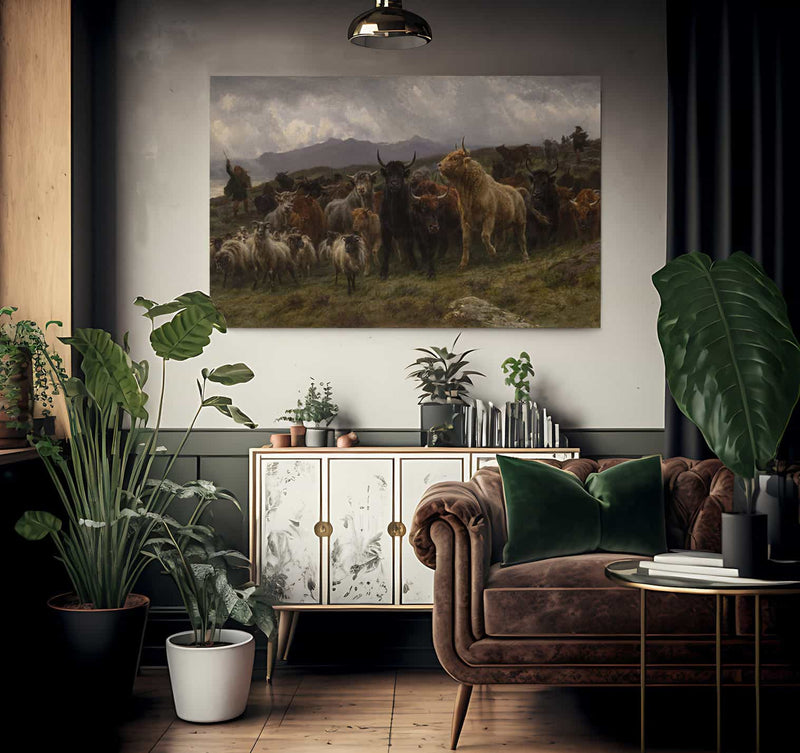 Highland Raid By Rosa Bonheur Fine Art Print