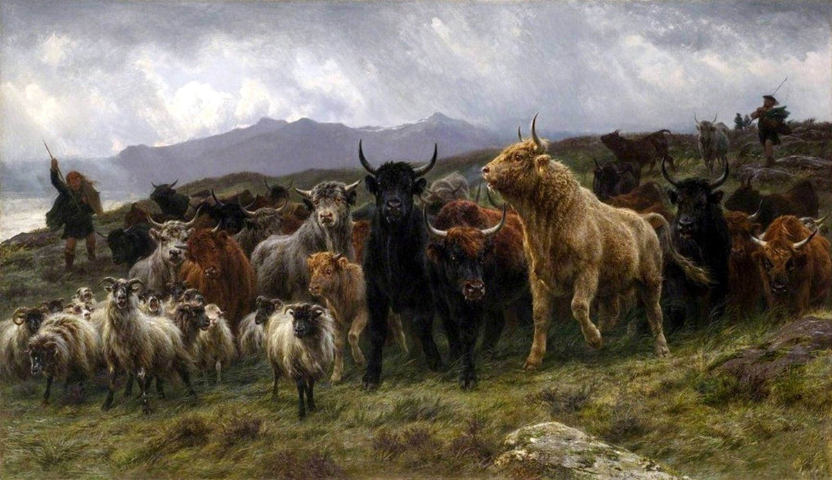 Highland Raid Painting Rosa Bonheur Canvas Art Fine Art Print