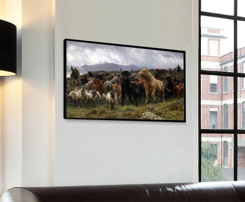 Highland Raid Painting Rosa Bonheur Canvas Art Fine Art Print
