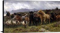 Highland Raid Painting Rosa Bonheur Canvas Art Fine Art Print
