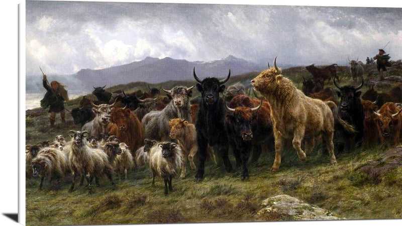 Highland Raid Painting Rosa Bonheur Canvas Art Fine Art Print