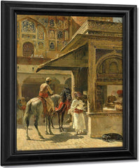 Hindu Merchants By Edwin Lord Weeks Fine Art Print