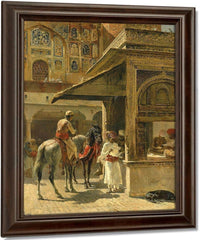 Hindu Merchants By Edwin Lord Weeks Fine Art Print