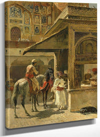 Hindu Merchants By Edwin Lord Weeks Fine Art Print
