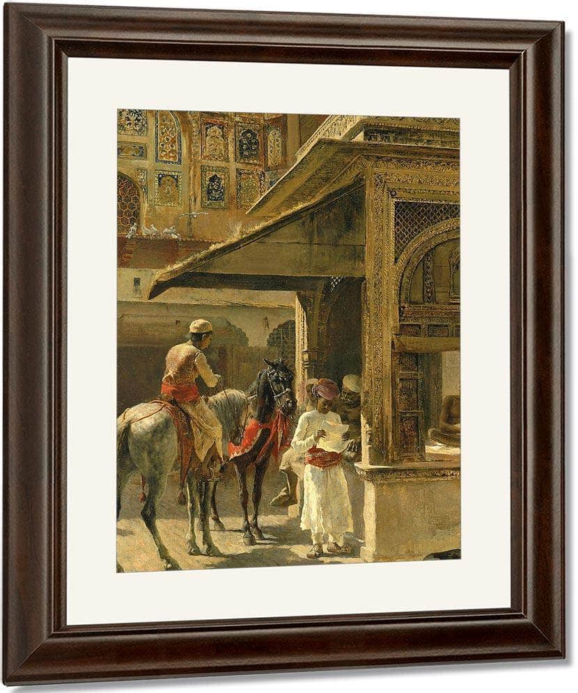 Hindu Merchants By Edwin Lord Weeks Fine Art Print