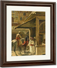 Hindu Merchants By Edwin Lord Weeks Fine Art Print