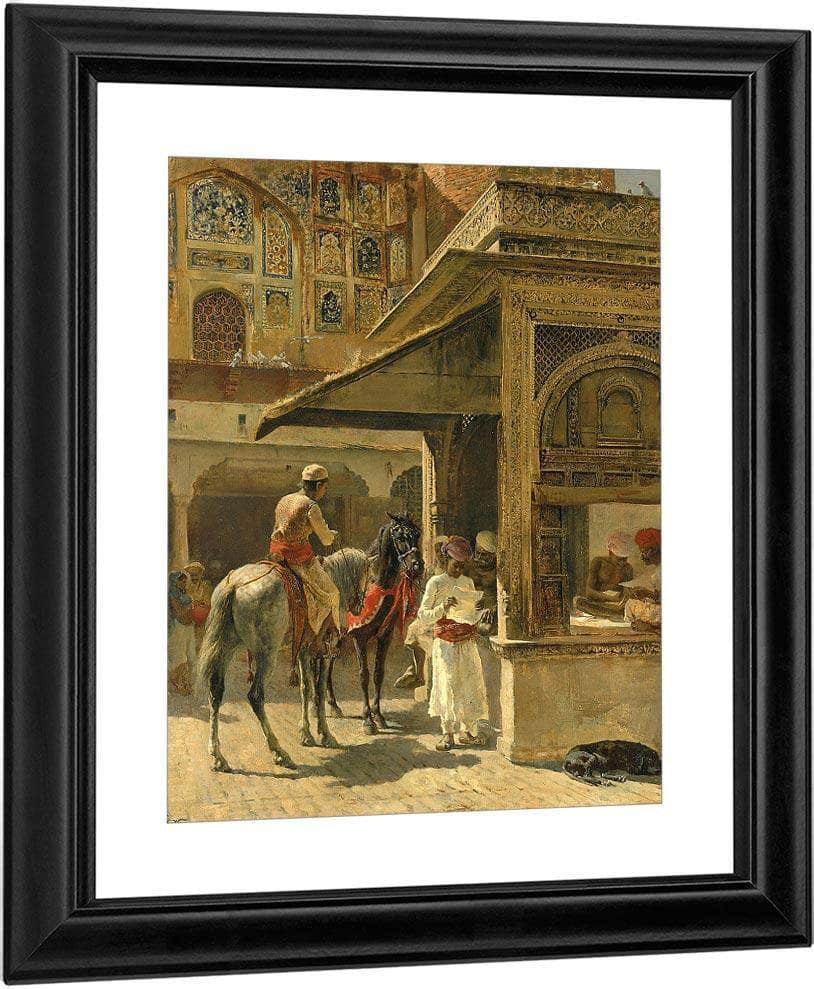 Hindu Merchants By Edwin Lord Weeks Fine Art Print