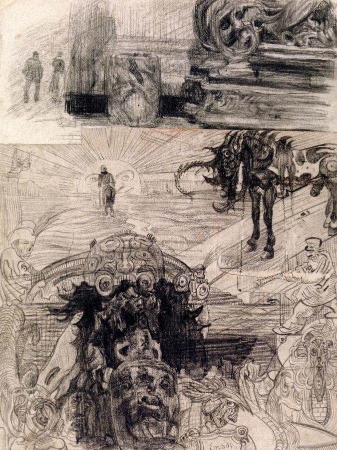 Hippogriff By James Ensor Fine Art Print