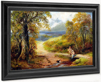 Hognaston And Kirk Ireton By George Turner Fine Art Print