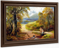 Hognaston And Kirk Ireton By George Turner Fine Art Print