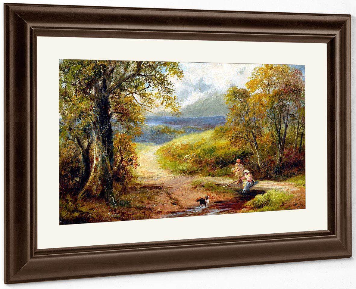 Hognaston And Kirk Ireton By George Turner Fine Art Print