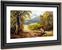 Hognaston And Kirk Ireton By George Turner Fine Art Print