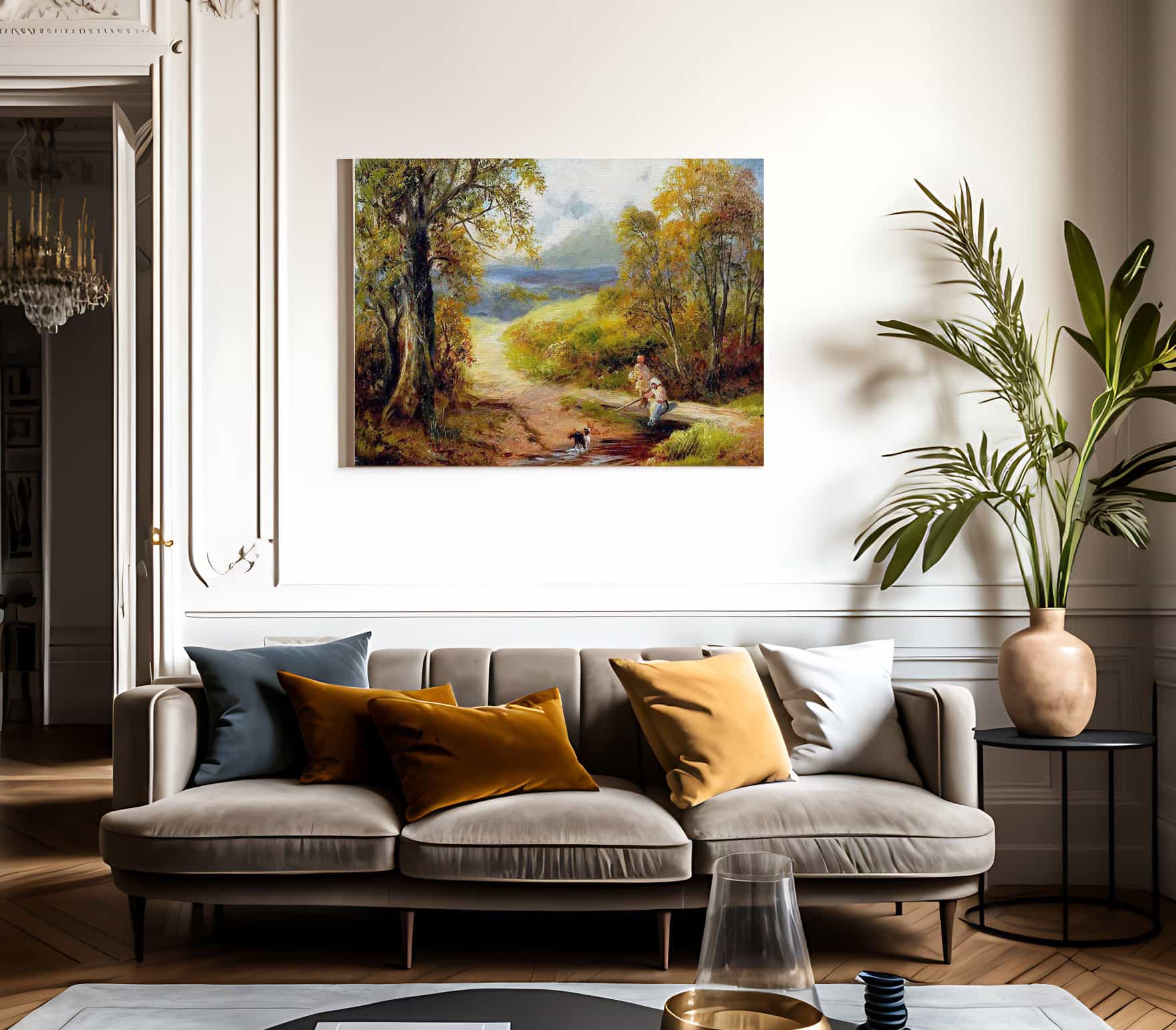 Hognaston And Kirk Ireton By George Turner Fine Art Print