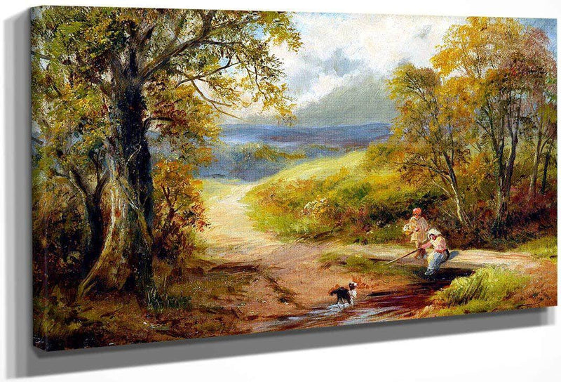 Hognaston And Kirk Ireton By George Turner Fine Art Print