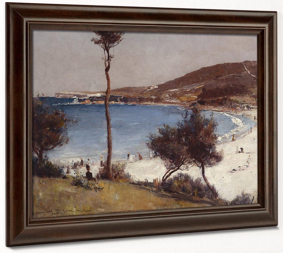 Holiday Sketch At Coogee By Tom Roberts Fine Art Print