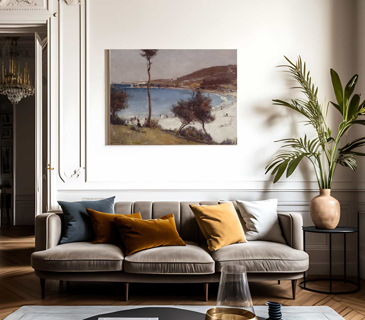 Holiday Sketch At Coogee By Tom Roberts Fine Art Print