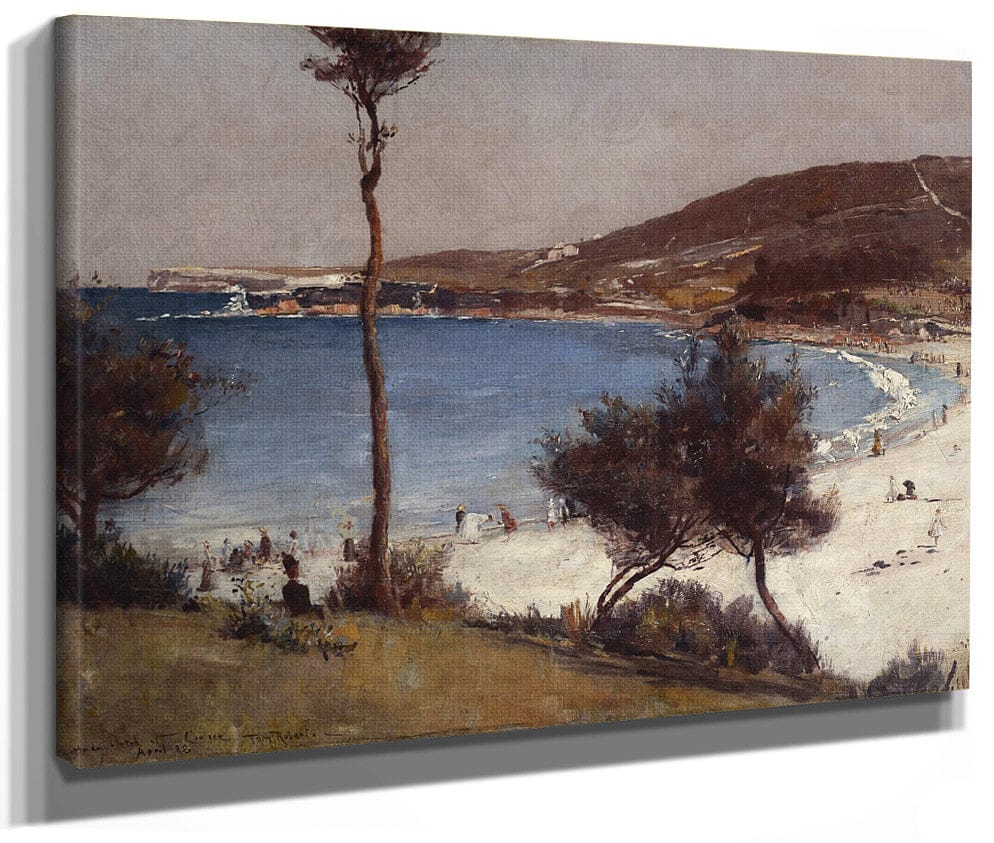 Holiday Sketch At Coogee By Tom Roberts Fine Art Print