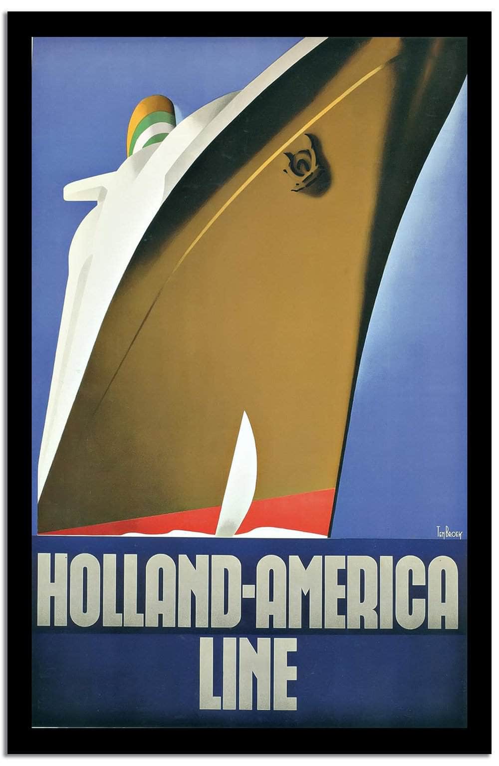 Holland America Line  Vintage Poster Fine Art Print