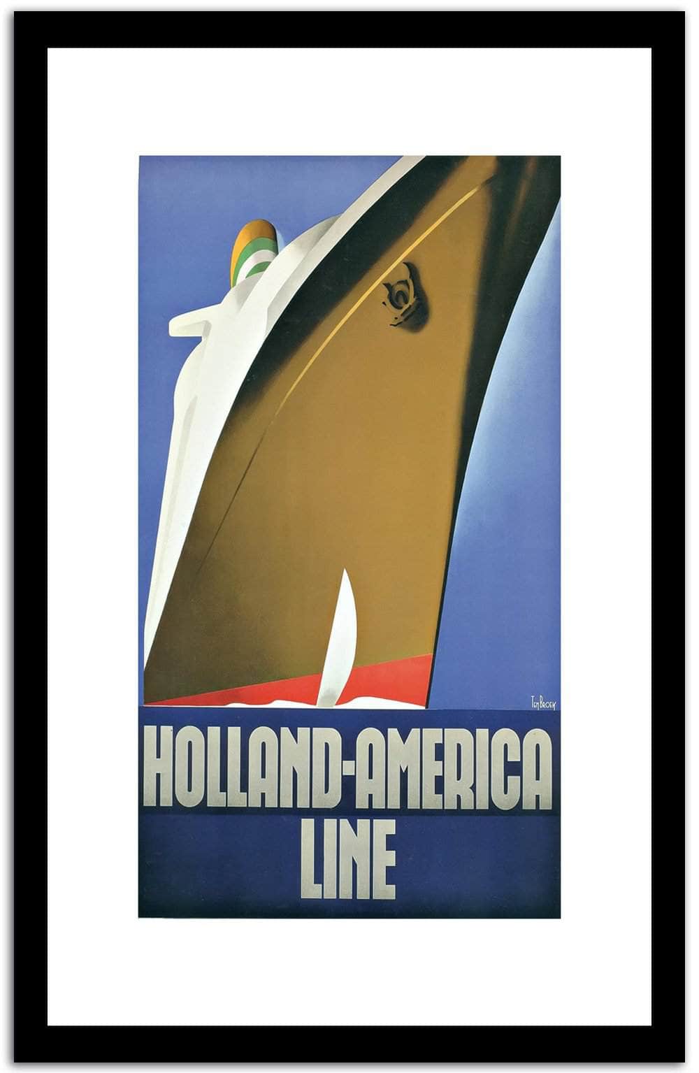 Holland America Line  Vintage Poster Fine Art Print