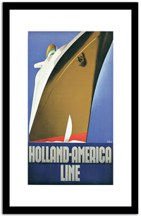 Holland America Line  Vintage Poster Fine Art Print