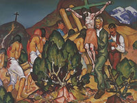 Holy Week In New Mexico Penitente Procession By William Penhallow Henderson Fine Art Print