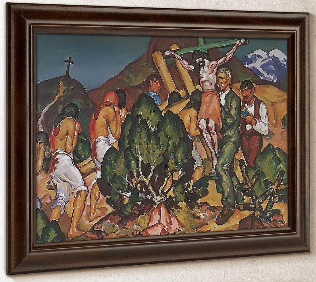 Holy Week In New Mexico Penitente Procession By William Penhallow Henderson Fine Art Print