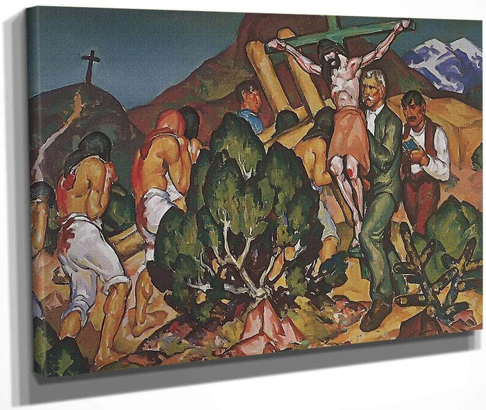 Holy Week In New Mexico Penitente Procession By William Penhallow Henderson Fine Art Print