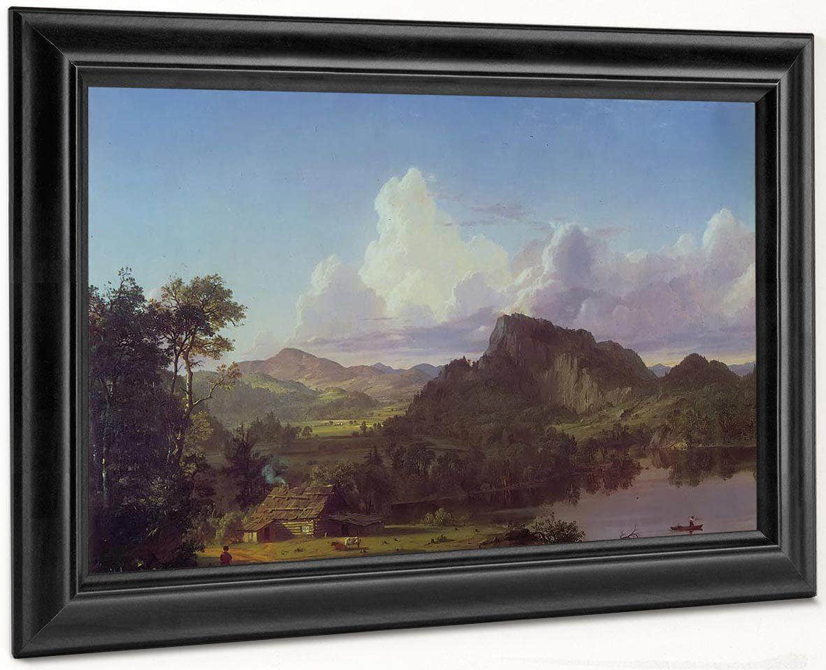 Home By The Lake By Fredric Edwin Church Fine Art Print