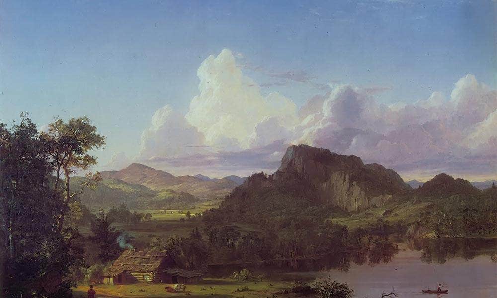 Home By The Lake By Fredric Edwin Church Fine Art Print