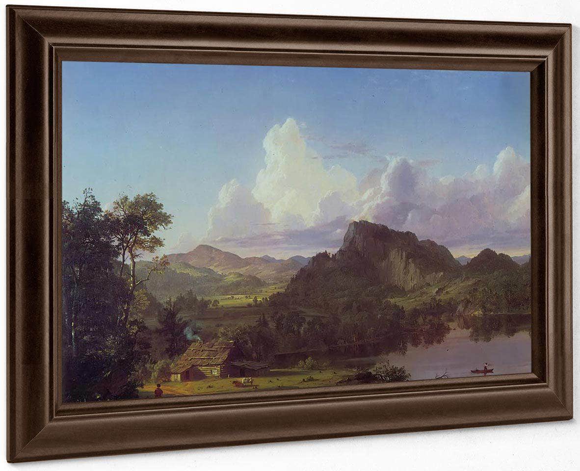 Home By The Lake By Fredric Edwin Church Fine Art Print