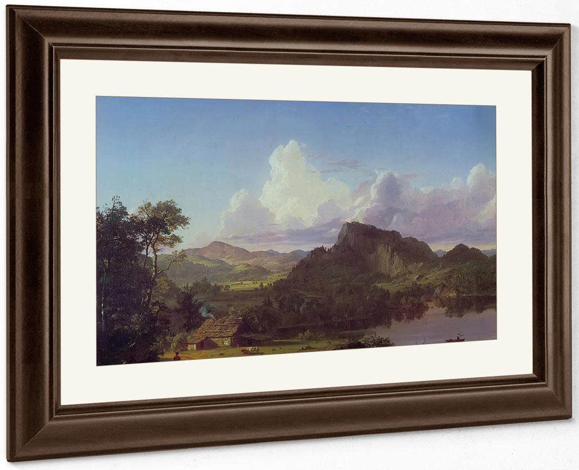 Home By The Lake By Fredric Edwin Church Fine Art Print