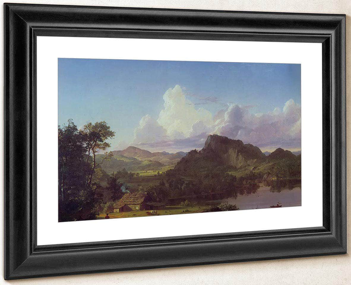 Home By The Lake By Fredric Edwin Church Fine Art Print