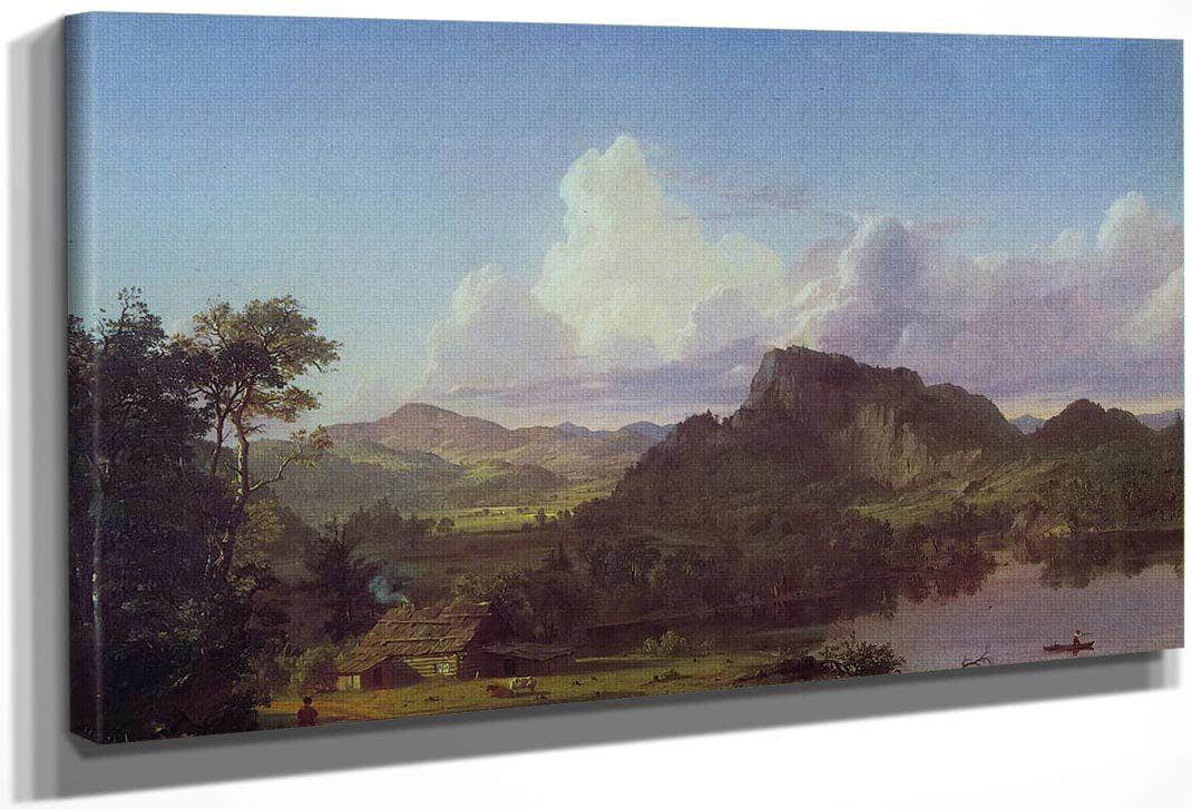 Home By The Lake By Fredric Edwin Church Fine Art Print